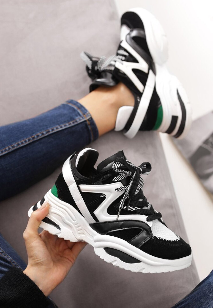 Czarne sneakersy damskie Knower