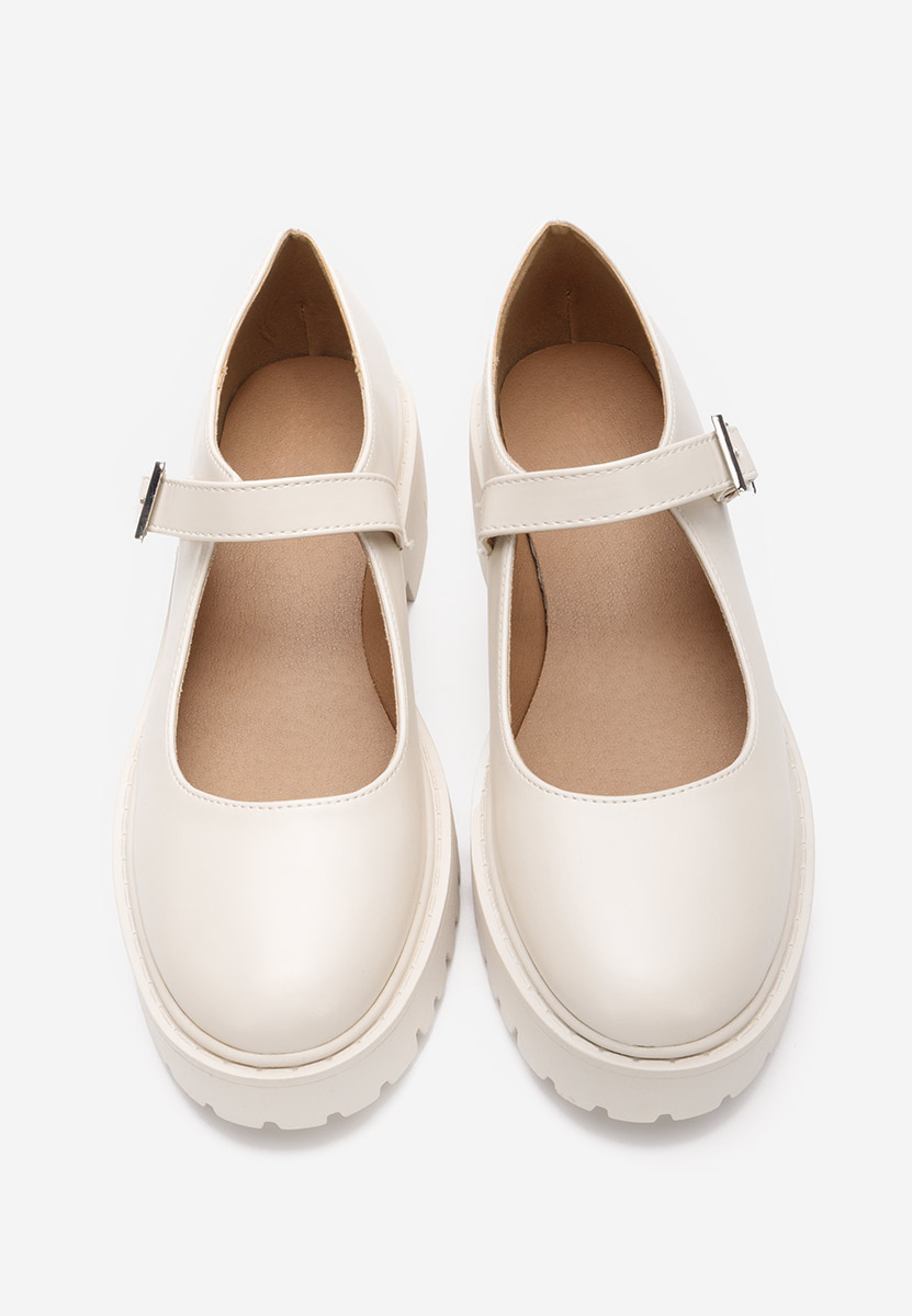 Beżowe półbuty damskie Orias