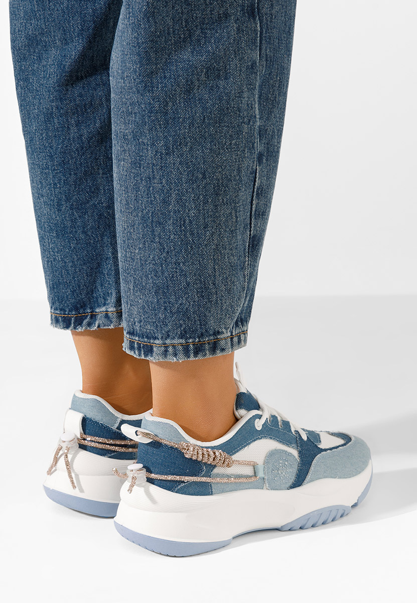 Granatowe sneakersy damskie Anouki