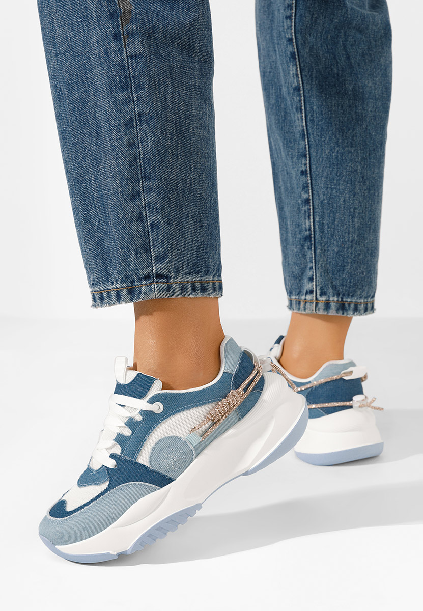 Granatowe sneakersy damskie Anouki