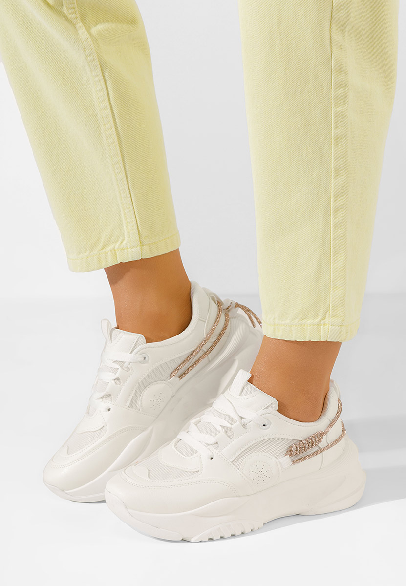 Białe sneakersy damskie Anouki