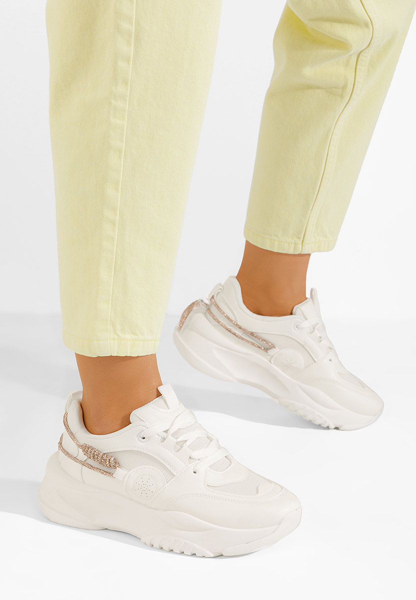 Białe sneakersy damskie Anouki