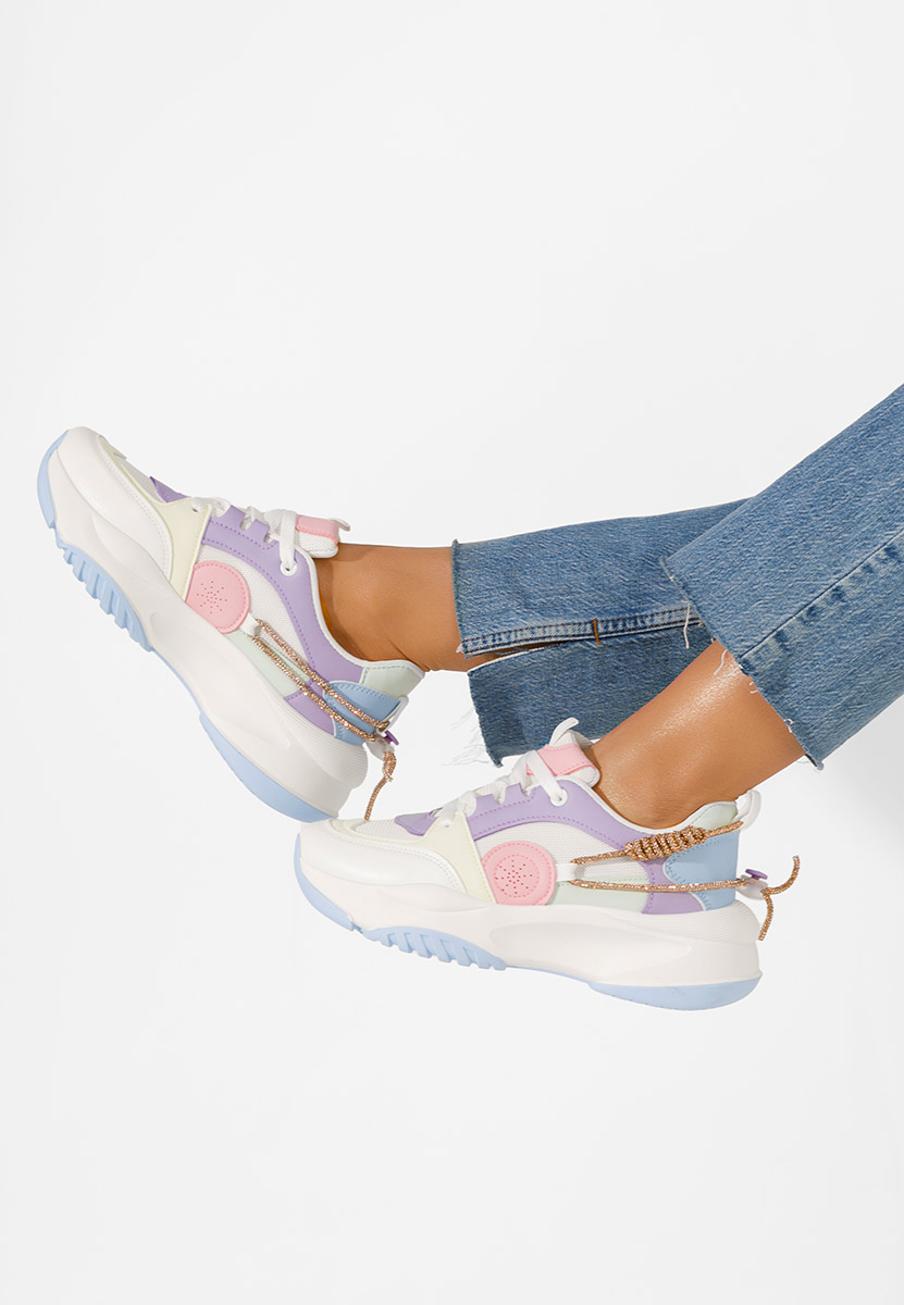 Niebieski sneakersy damskie Anouki