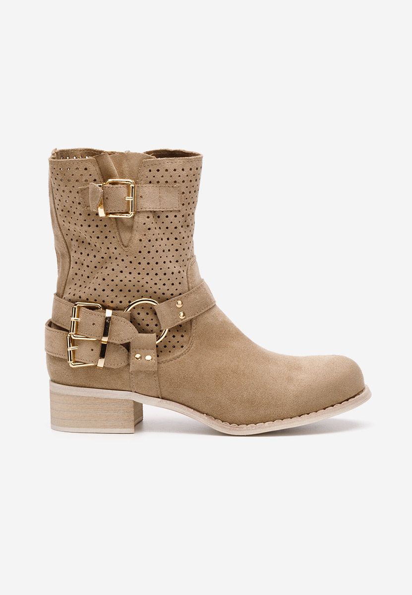 Khaki botki damskie jesienne Daiela V2