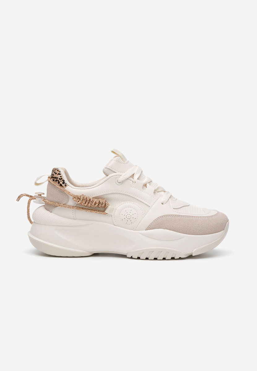 Beżowe sneakersy damskie Anouki