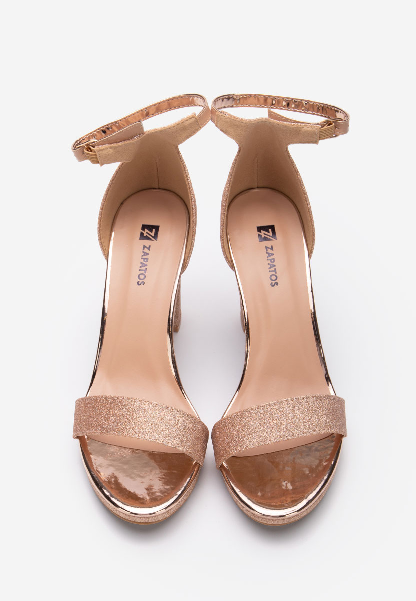 Szampańskie eleganckie sandały Lamisa