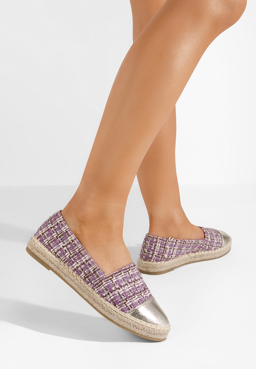 Fioletowe espadryle damskie Thalassa