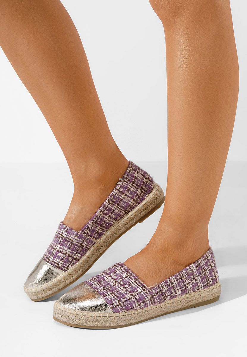 Fioletowe espadryle damskie Thalassa