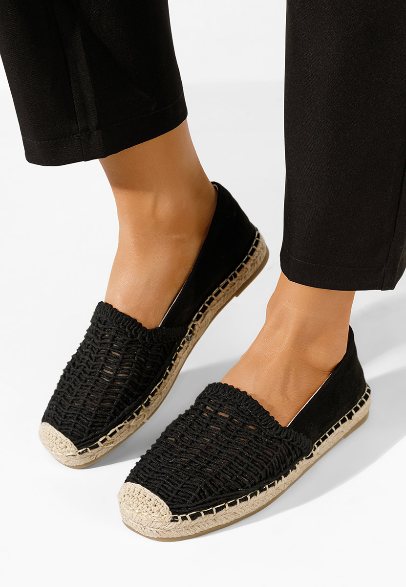 Czarne espadryle damskie Naesia