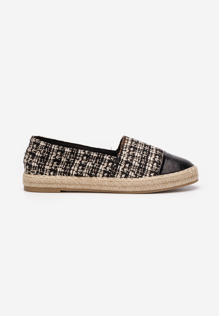 Czarne espadryle damskie Thalassa