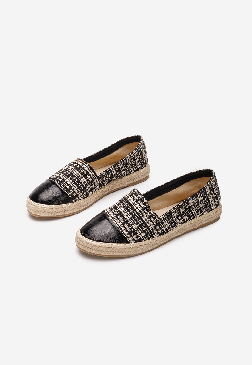 Czarne espadryle damskie Thalassa