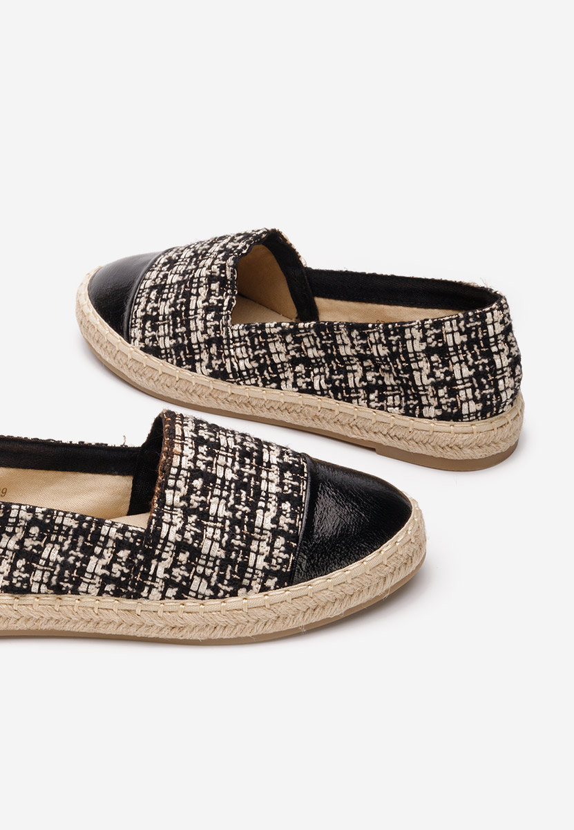 Czarne espadryle damskie Thalassa