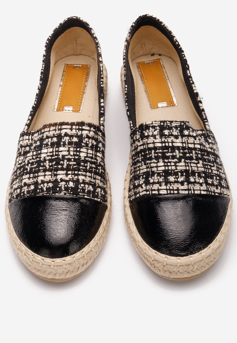 Czarne espadryle damskie Thalassa