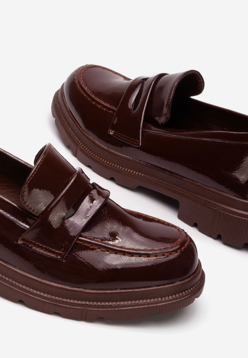  loafers damskie Flira bordo