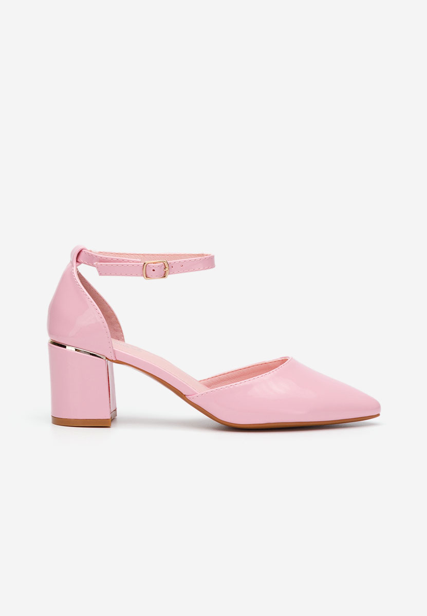 Różowe czółenka na słupku Charmella V3