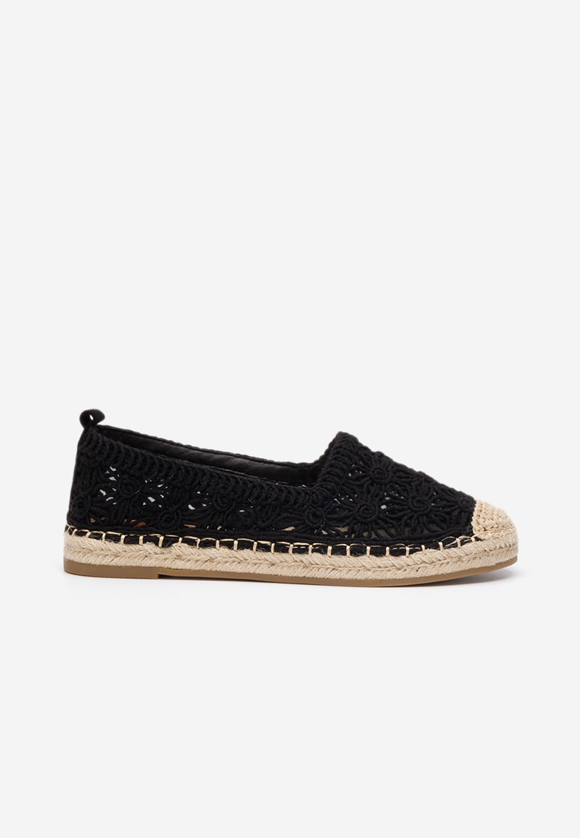 Czarne espadryle damskie Seinia