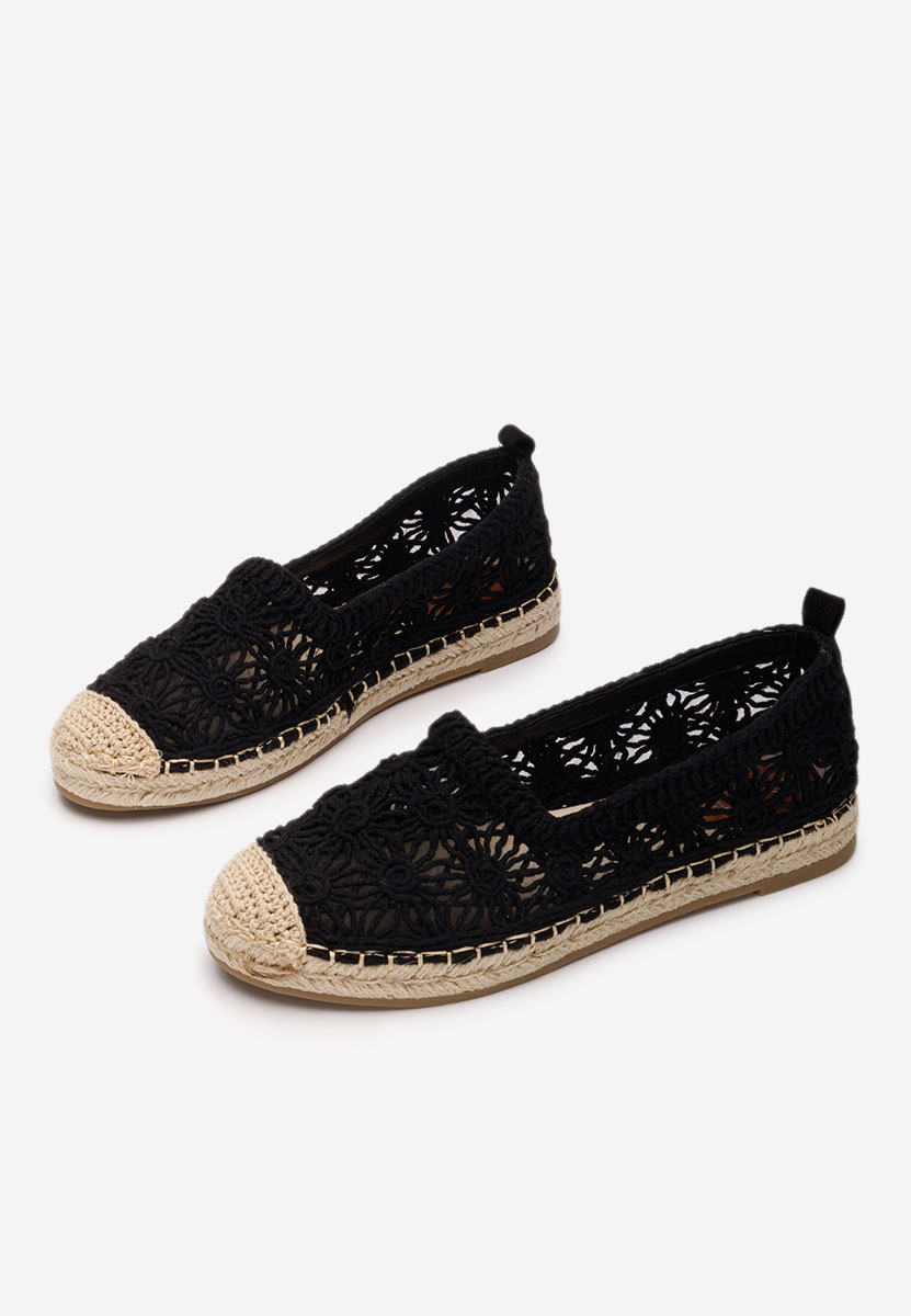 Czarne espadryle damskie Seinia