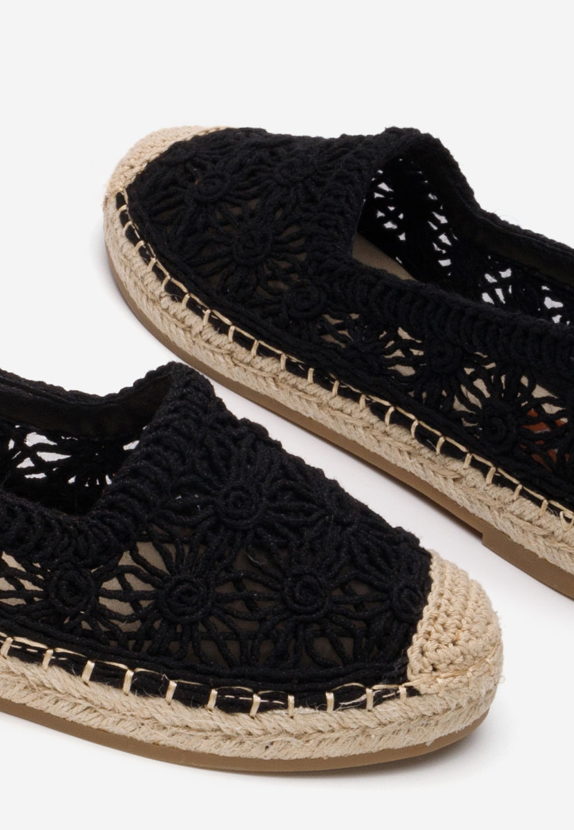 Czarne espadryle damskie Seinia