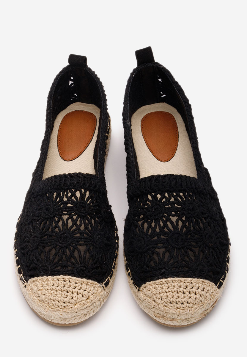Czarne espadryle damskie Seinia