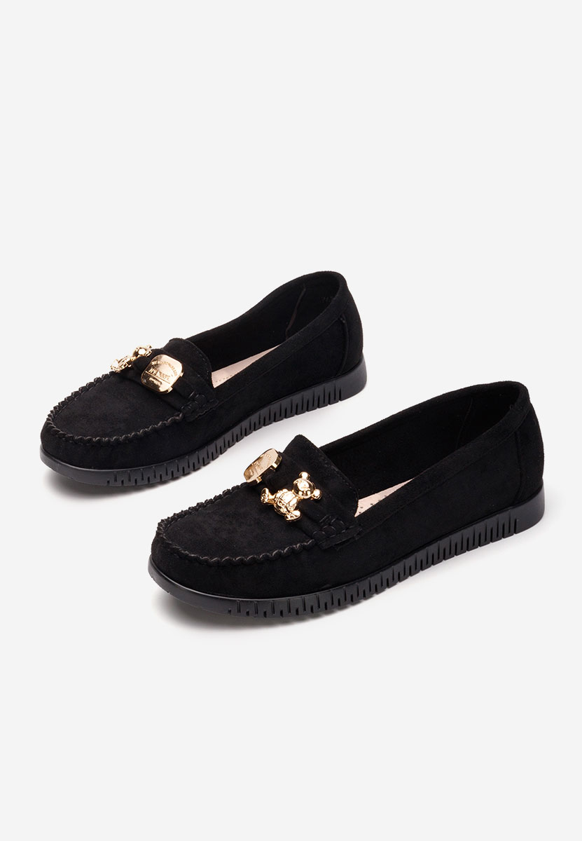 Czarne mokasyny damskie Maritia