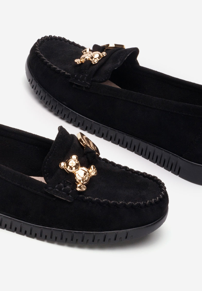 Czarne mokasyny damskie Maritia