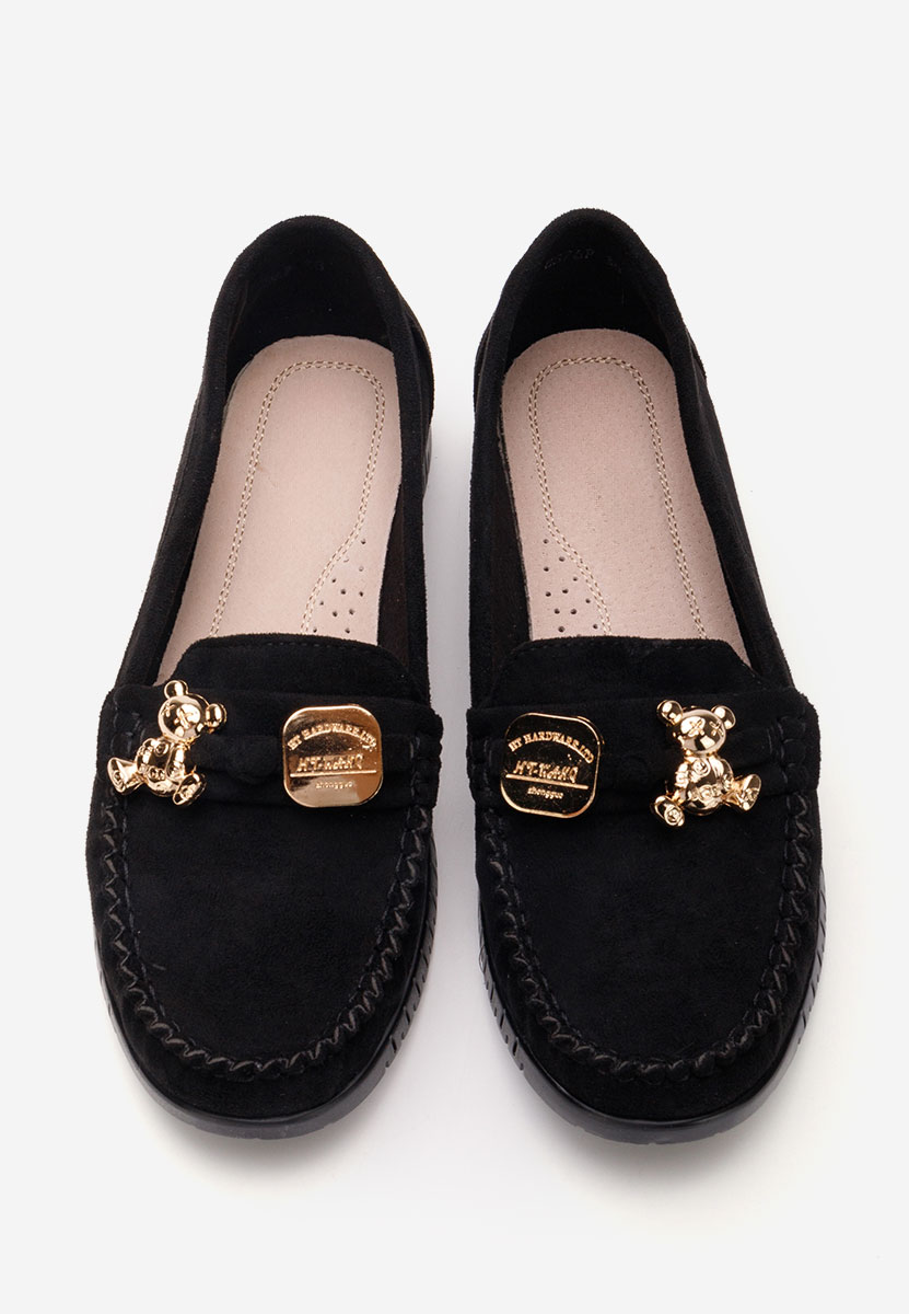 Czarne mokasyny damskie Maritia