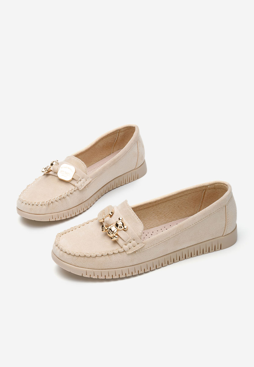 Beżowe mokasyny damskie Maritia