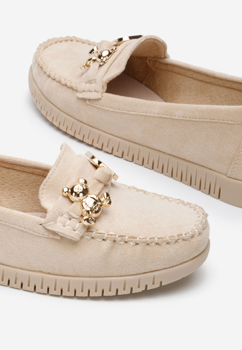 Beżowe mokasyny damskie Maritia