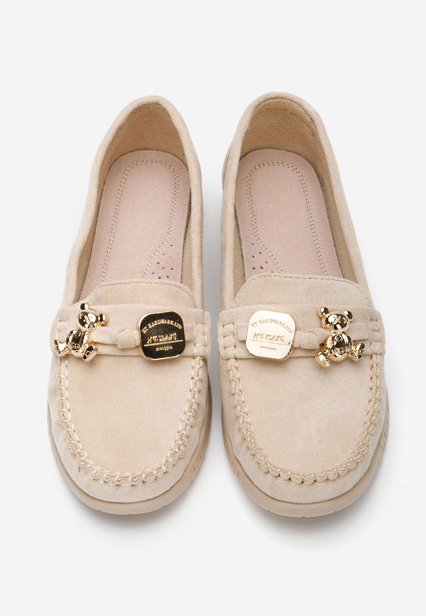 Beżowe mokasyny damskie Maritia