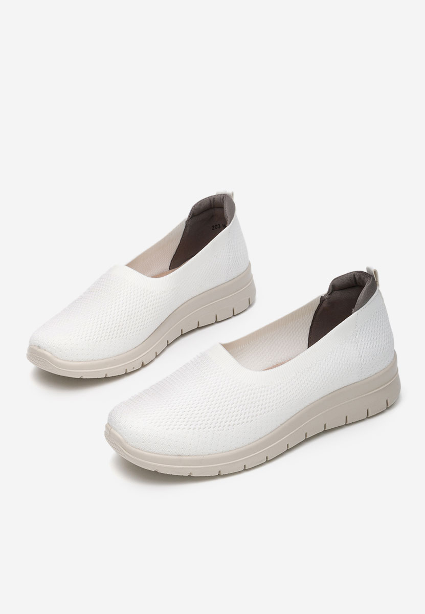 Białe baleriny damskie Ramoni