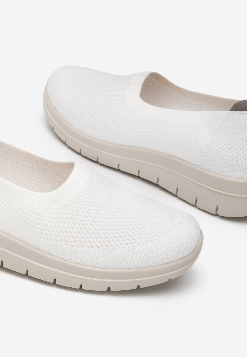 Białe baleriny damskie Ramoni