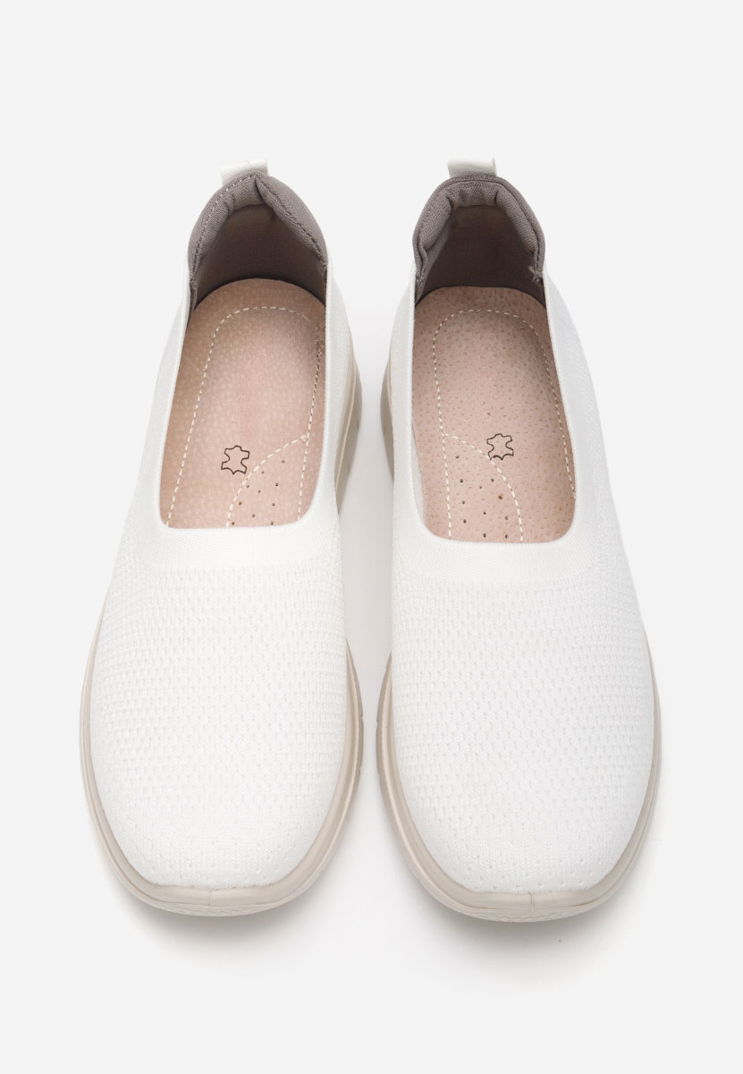 Białe baleriny damskie Ramoni