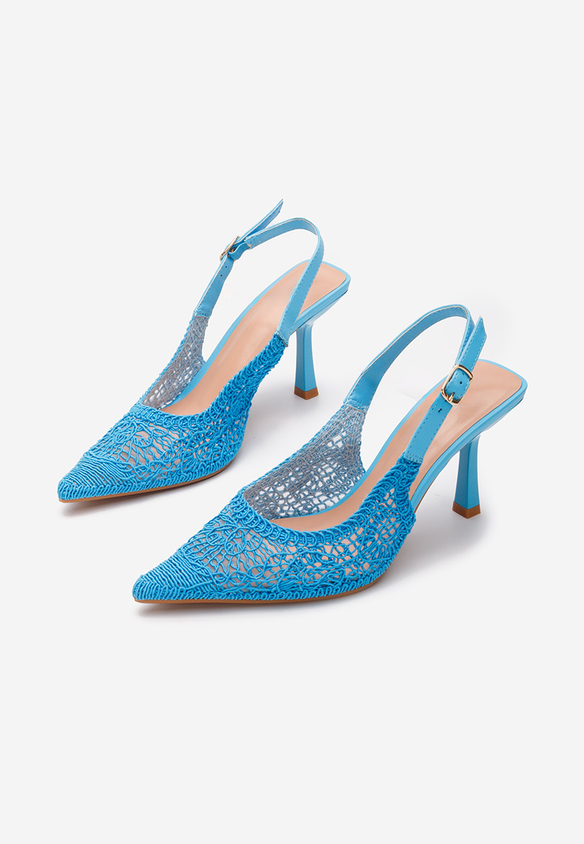 Niebieski szpilki na obcasie Besima