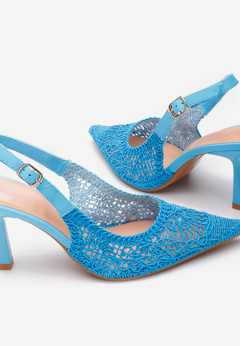 Niebieski szpilki na obcasie Besima