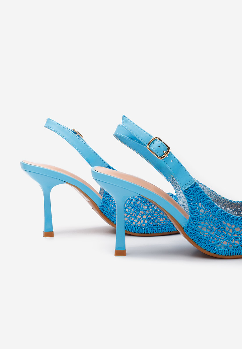 Niebieski szpilki na obcasie Besima