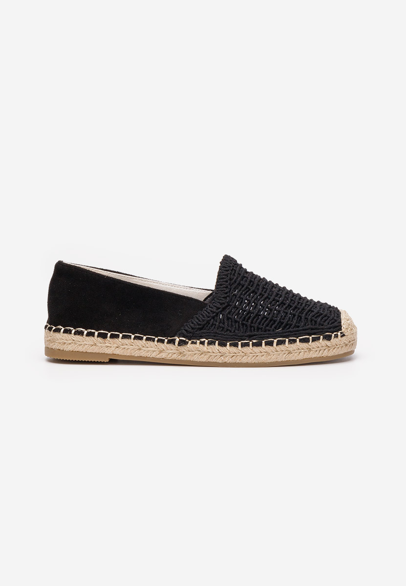 Czarne espadryle damskie Naesia