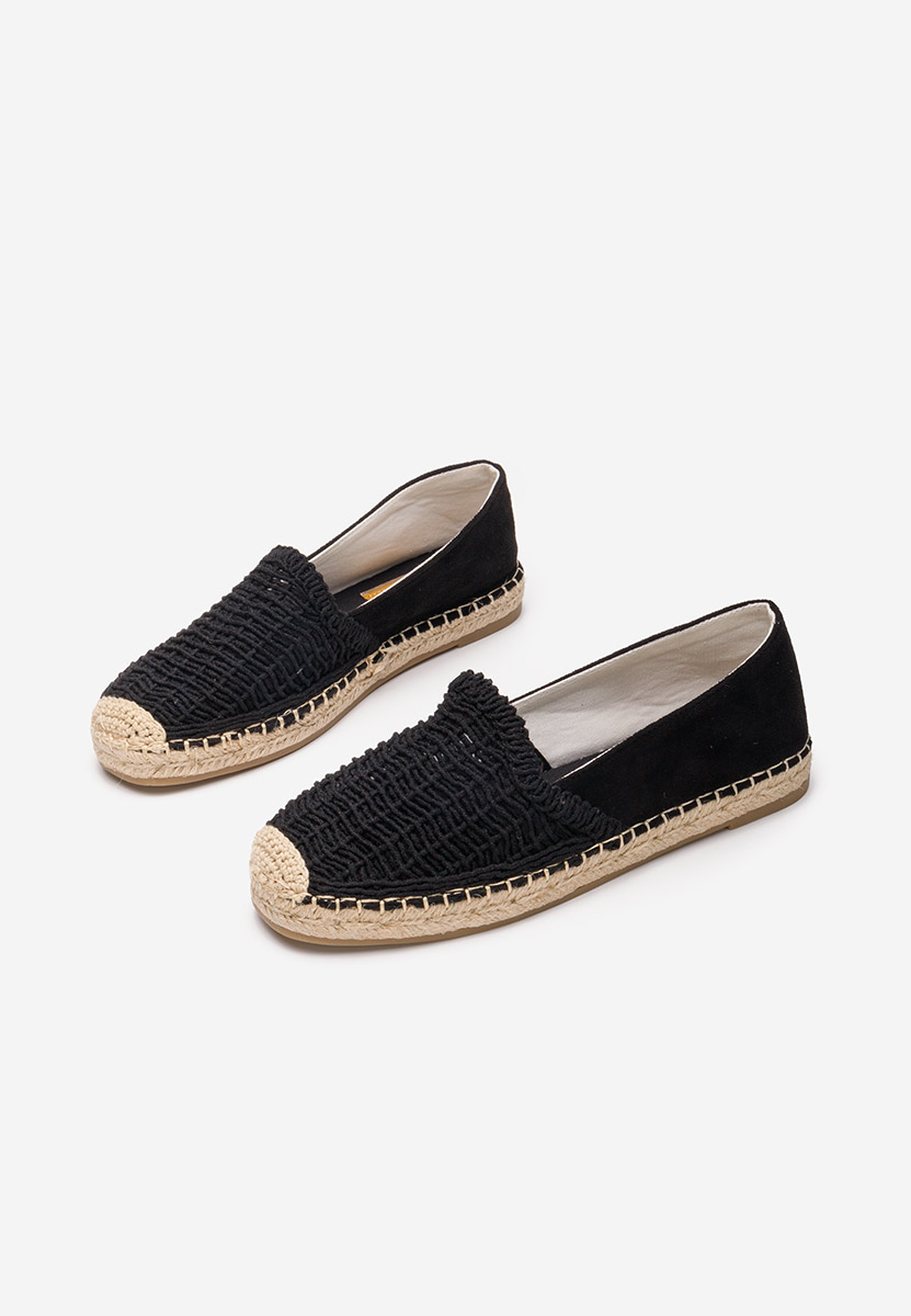 Czarne espadryle damskie Naesia