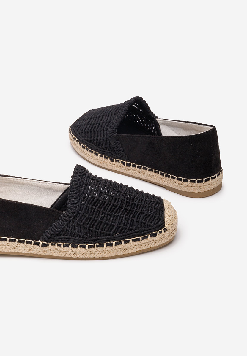 Czarne espadryle damskie Naesia