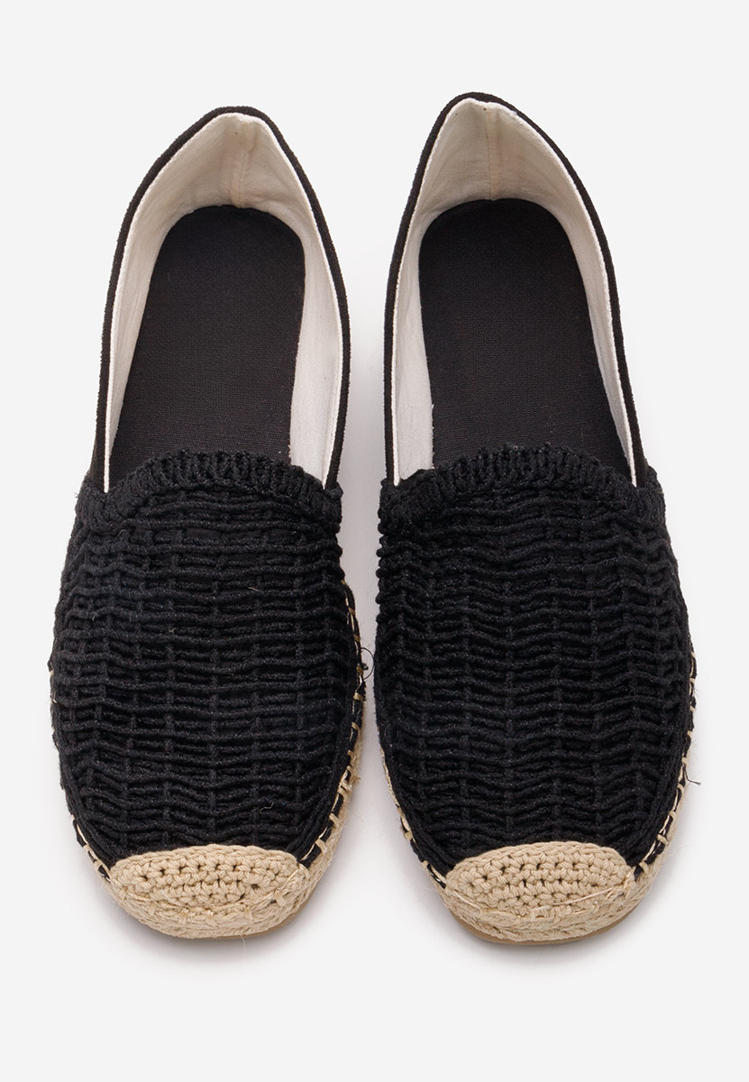 Czarne espadryle damskie Naesia