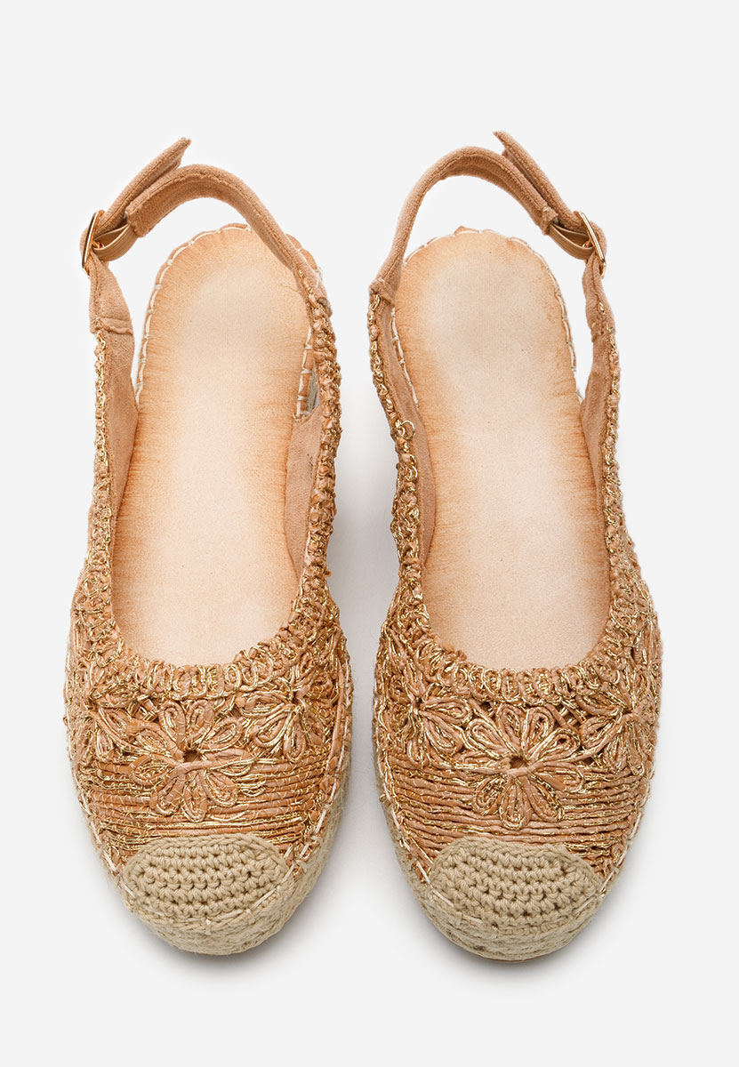 Camelowe espadryle damskie Maripia