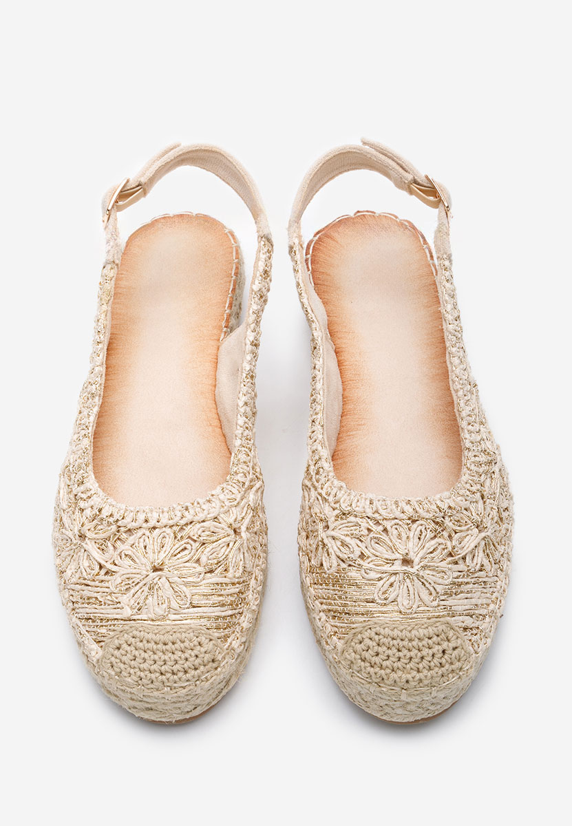 Beżowe espadryle damskie Maripia