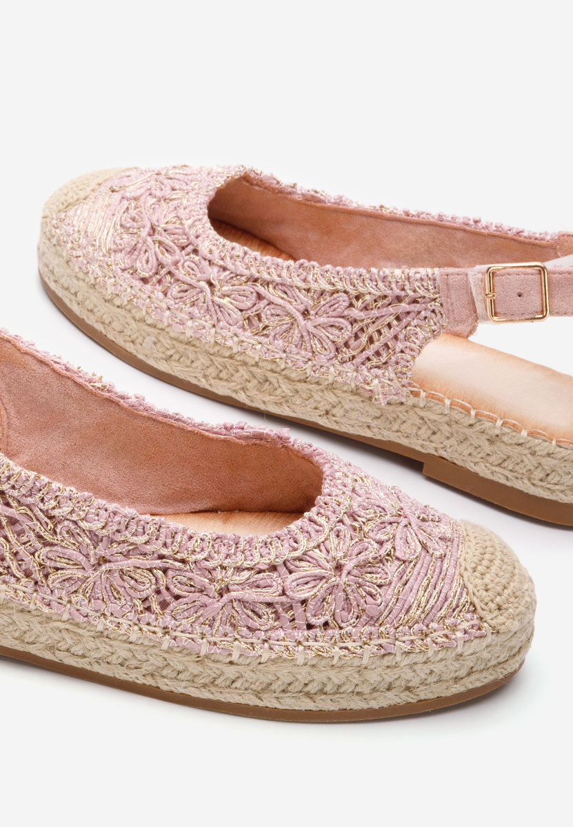 Różowe espadryle damskie Maripia