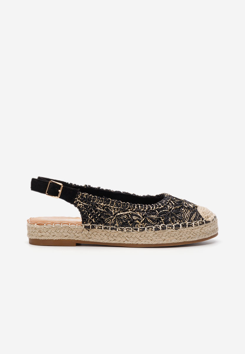 Czarne espadryle damskie Maripia