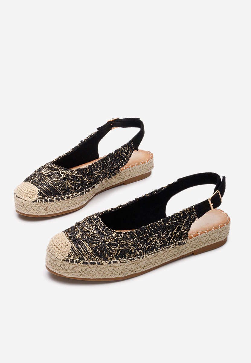 Czarne espadryle damskie Maripia