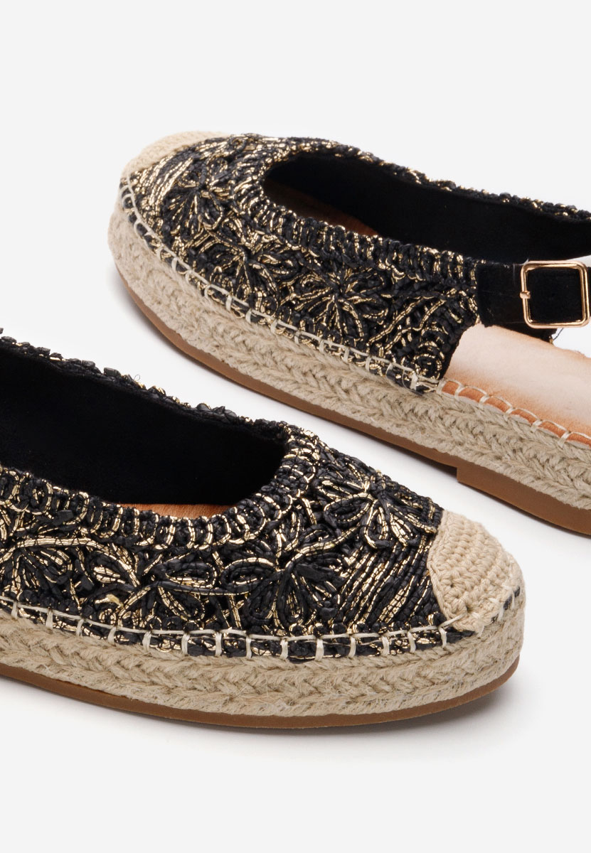 Czarne espadryle damskie Maripia