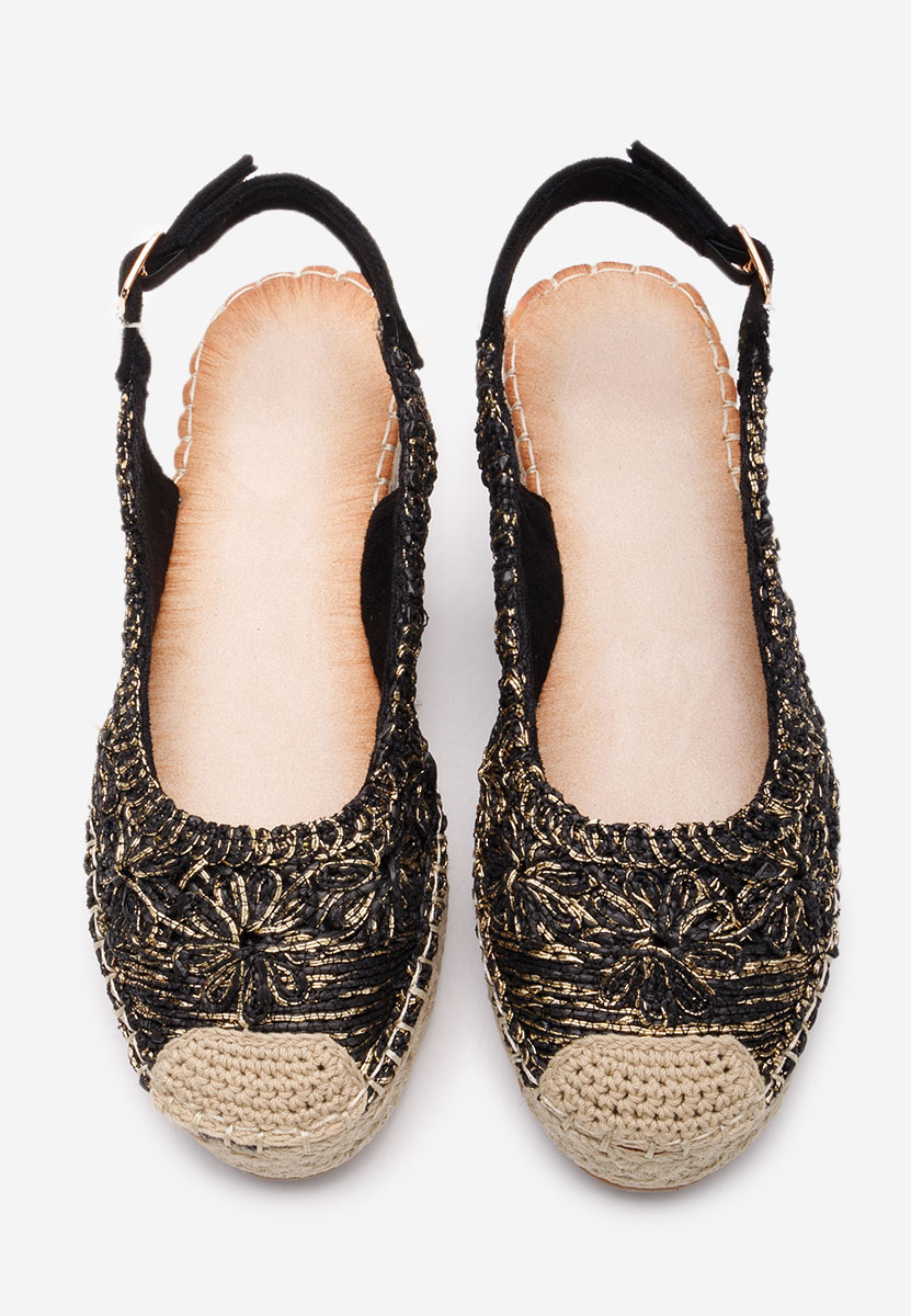 Czarne espadryle damskie Maripia