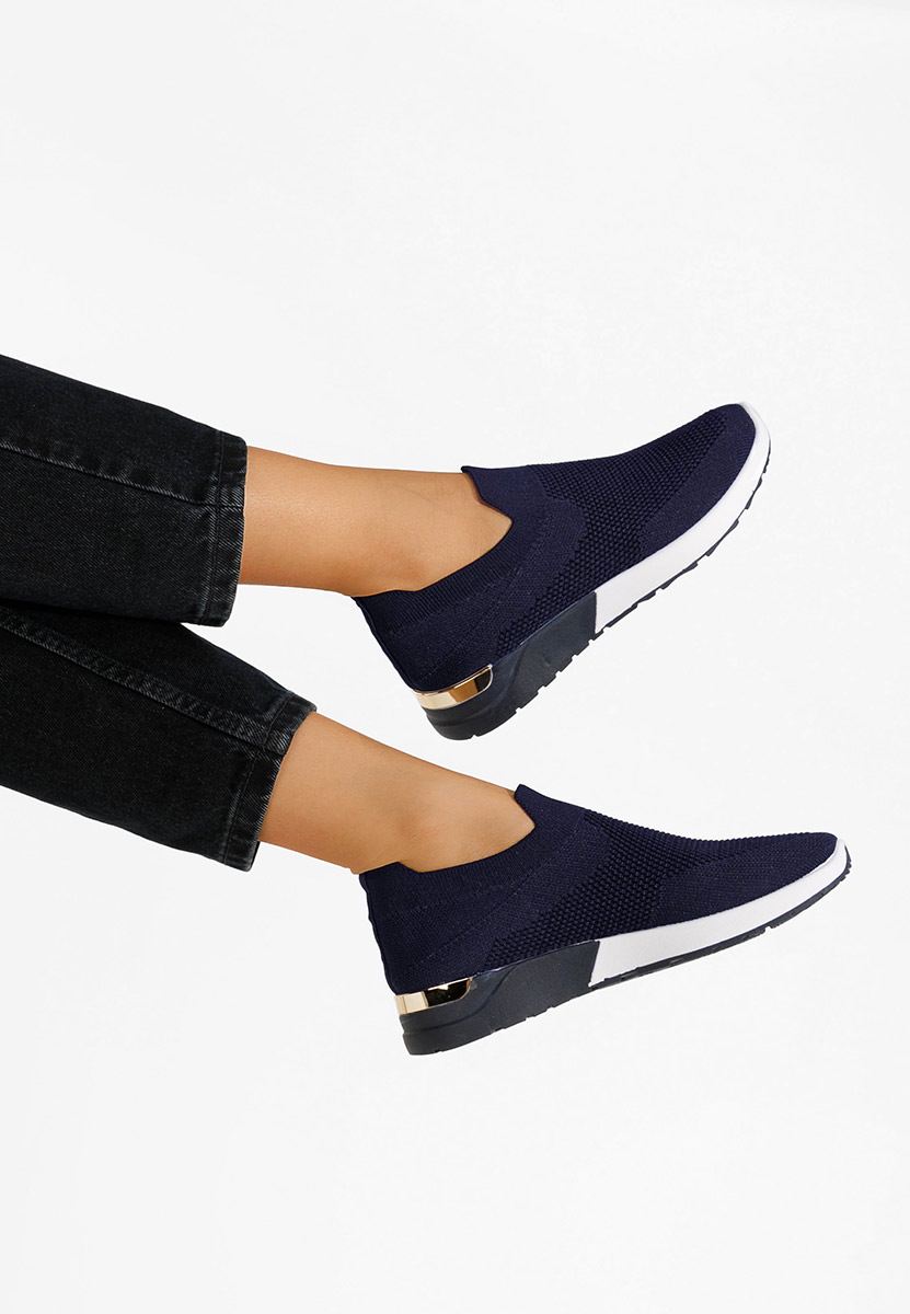 Granatowe trampki Slip-on Aderine