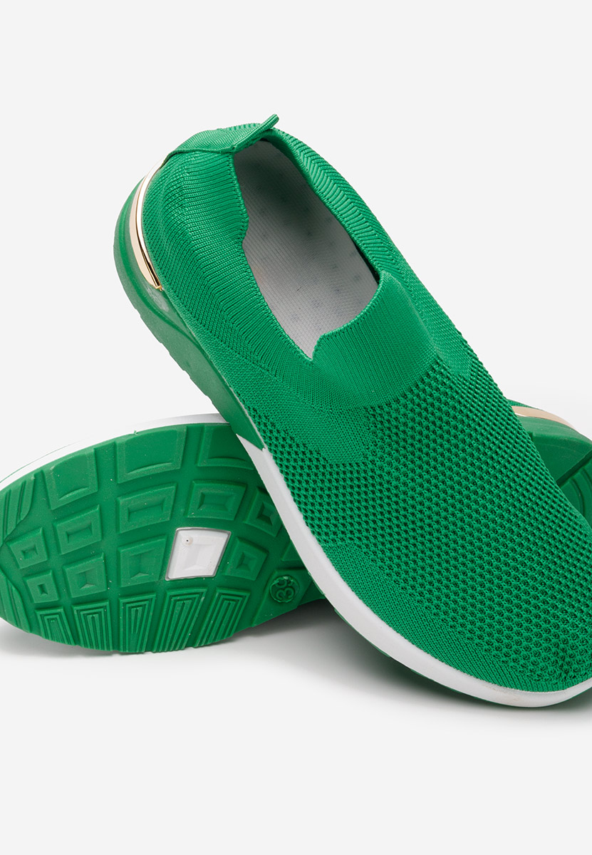 Zielone trampki Slip-on Aderine