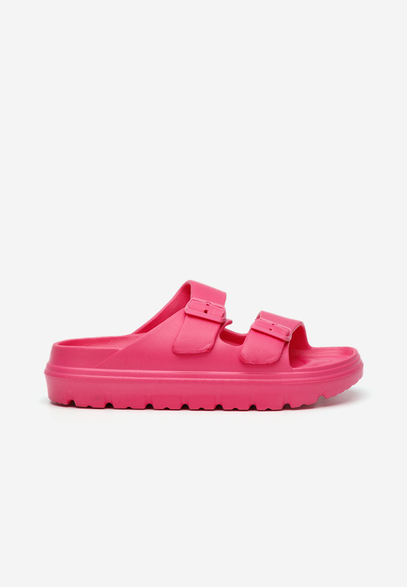 Fuksjowe klapki damskie Madeleina