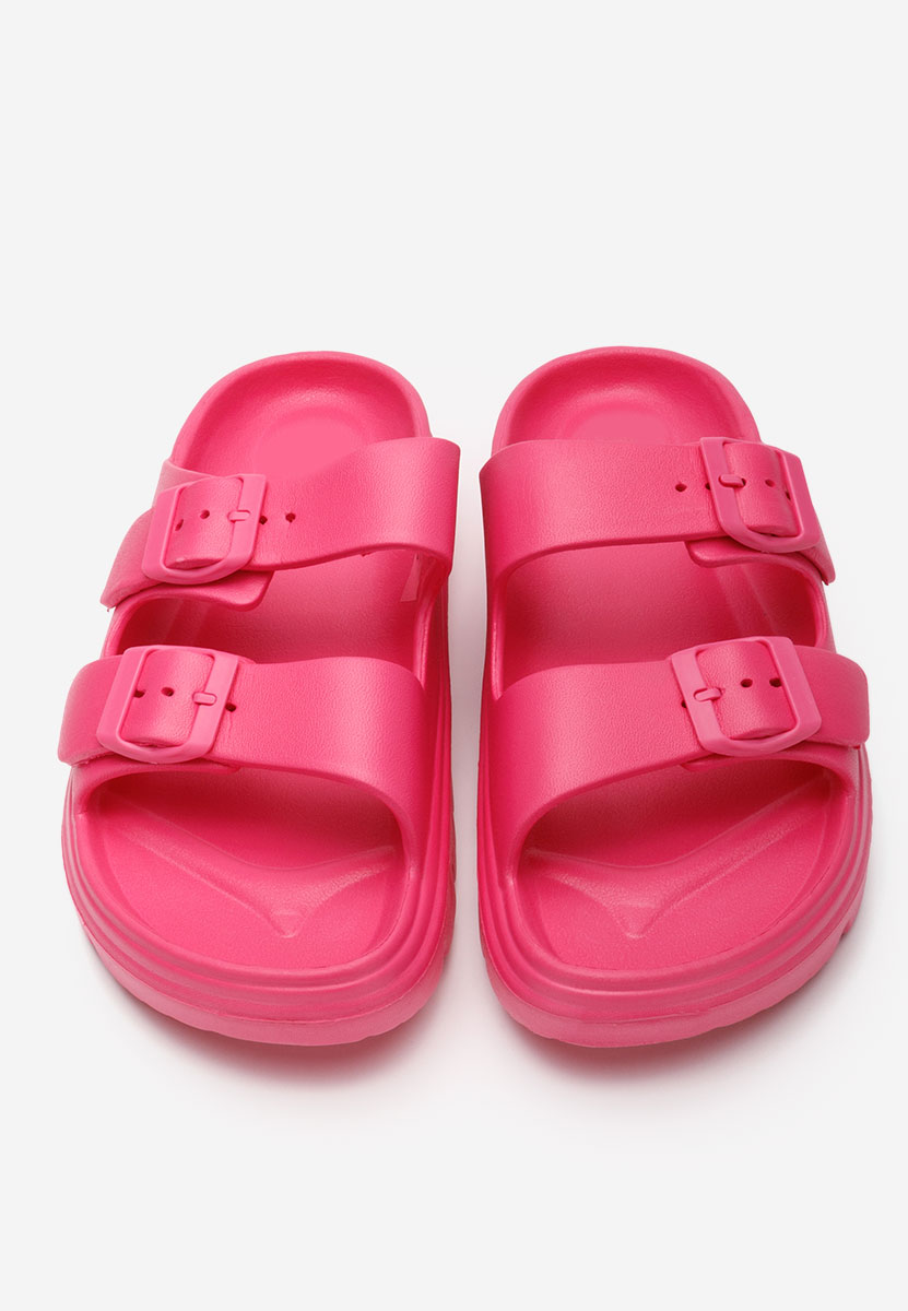 Fuksjowe klapki damskie Madeleina